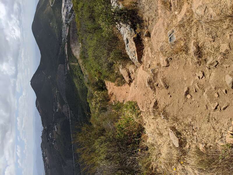 Photo of the trail on the East side of Double Peak mountain