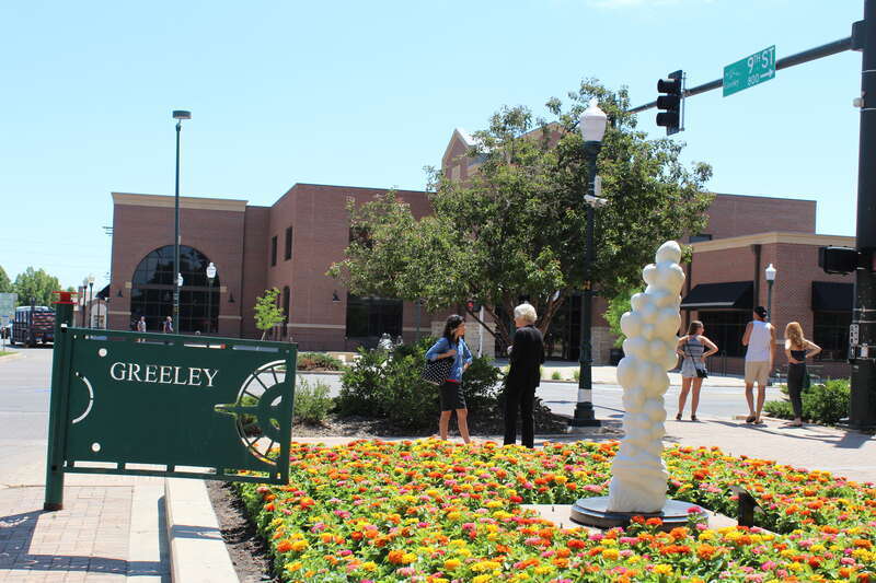 The 9th Street Plaza in Downtown Greeley, Colorado. (8th Ave &amp; 9th Street)
