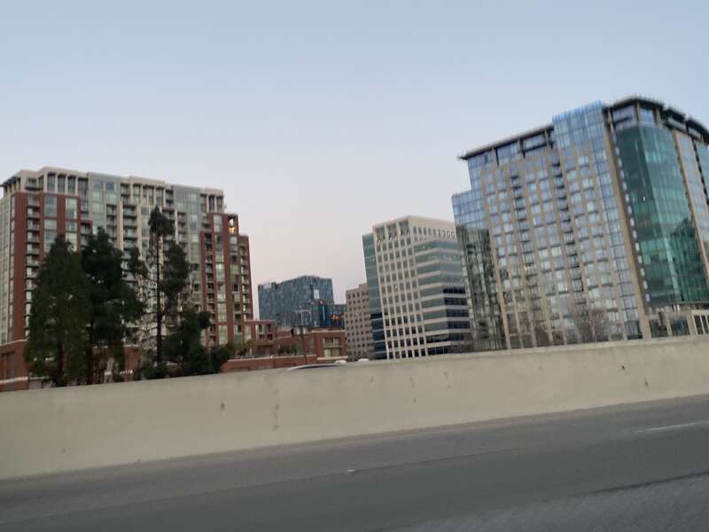 Downtown SJ from Guadalupe Freeway