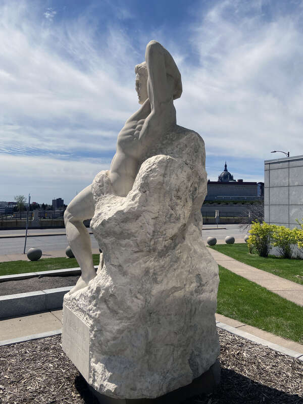 Earthbound Monument: Made Captive but Deserving Freedom More
Minnesota State Capitol Mall
Saint Paul, Minnesota, United States

Sculptor: John Karl Daniels
