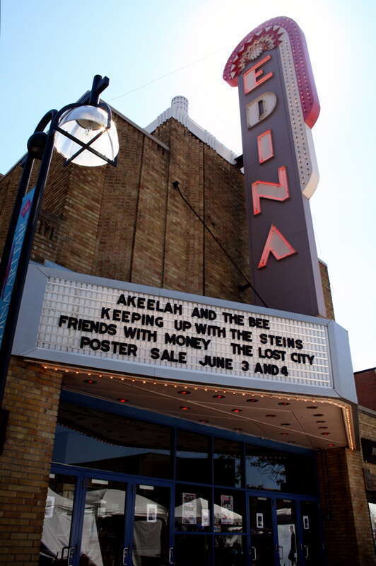 Edina Theater during the Edina Art Fair, 2006.