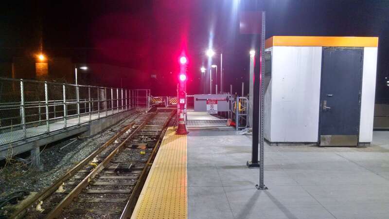 2014-constructed emergency exit at Oak Grove station in April 2015