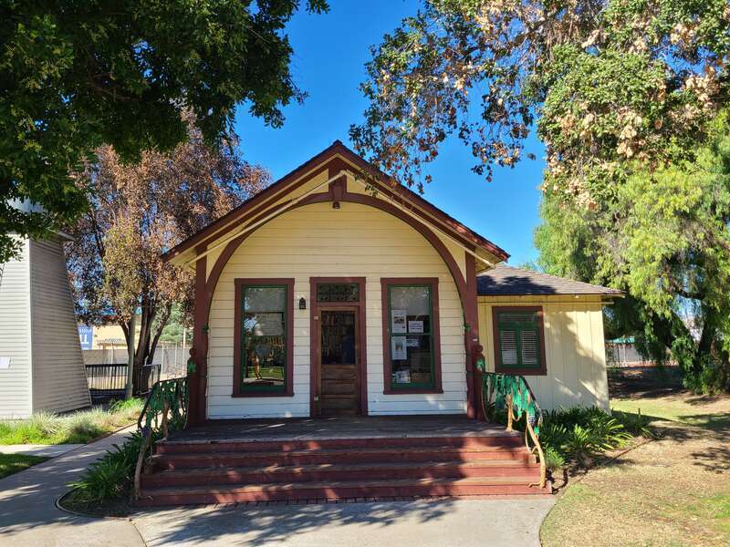Escondido first library, now at Grape Day Park