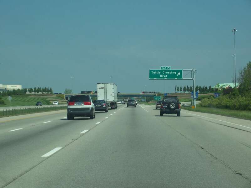Exit 15 to Tuttle Crossing Blvd on I-270 Northbound 05/03/12