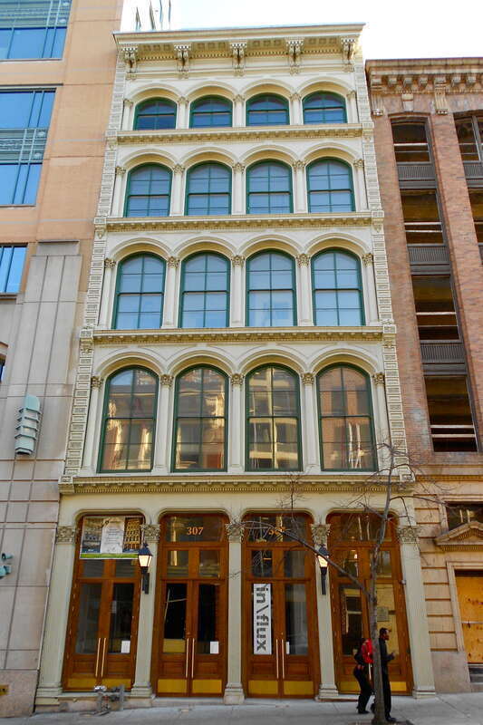Faust Brothers Building on the NRHP since December 7, 1994. At 307-309 W. Baltimore St. in central Baltimore, Maryland.