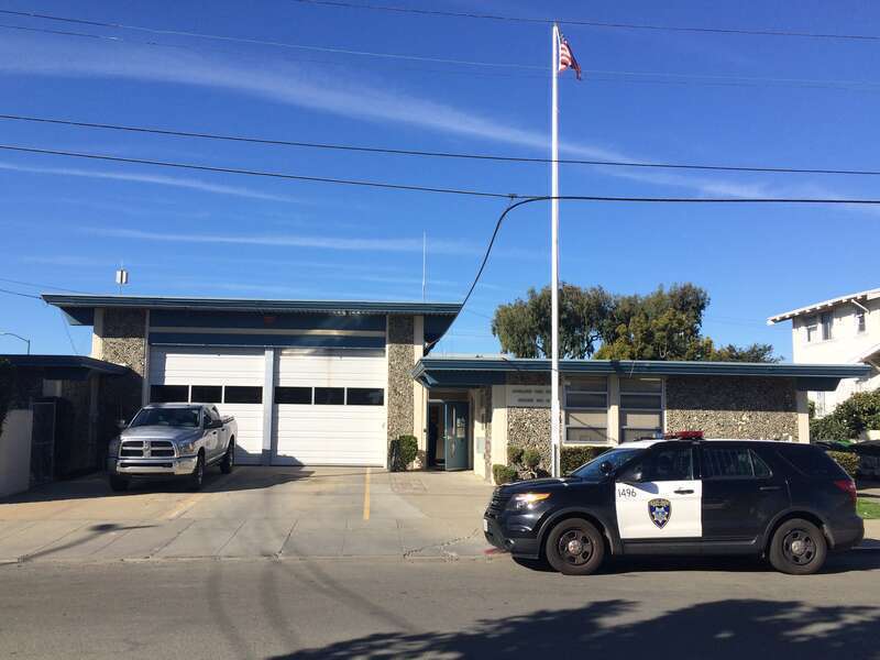 Front face of Oakland Fire Station 13