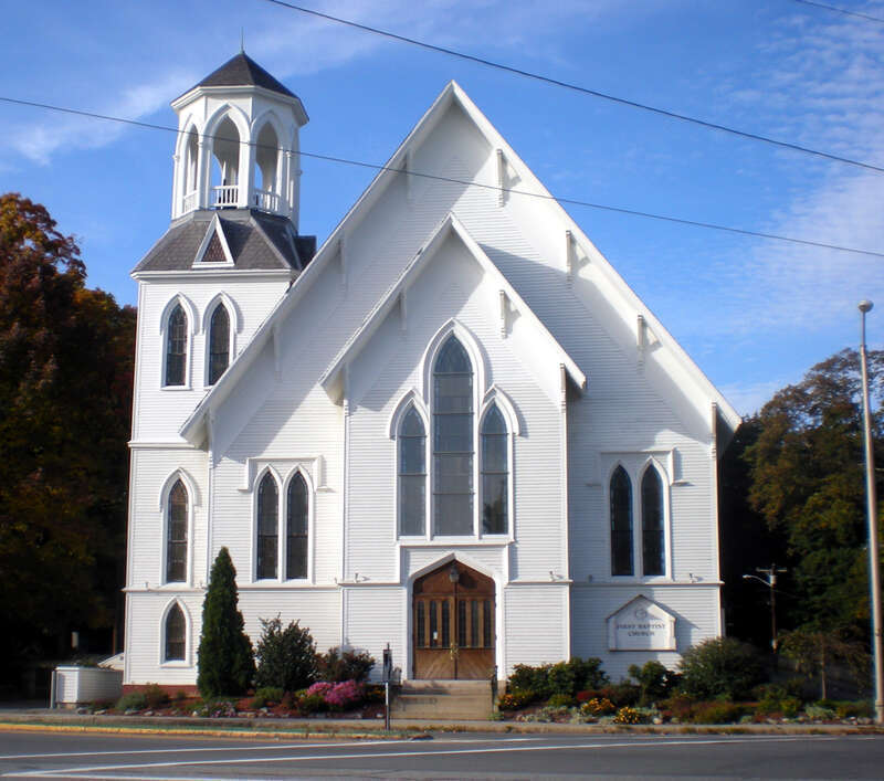 First Baptist Church 253 Lawrence Street in Methuen, Massachusetts.