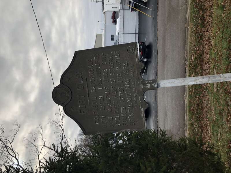 Historical Marker number 9 marks the site of Fort Clay, one of two Union fortifications constructed in Lexington, KY during the Civil War. It was constructed after the Battle of Ashland, May 1862.