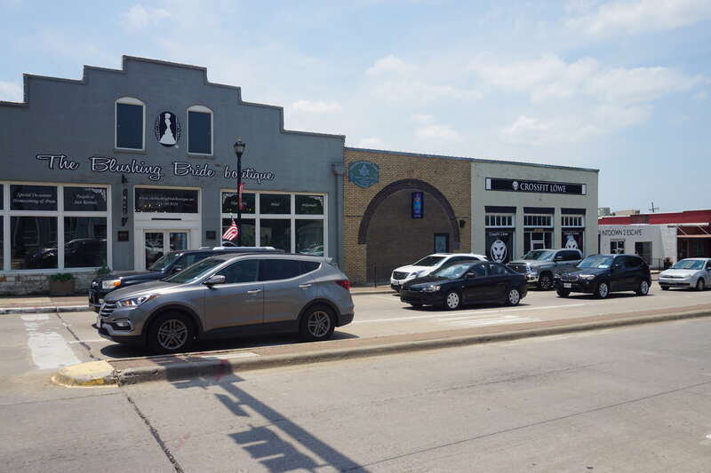 Main Street in Frisco, Texas (United States).