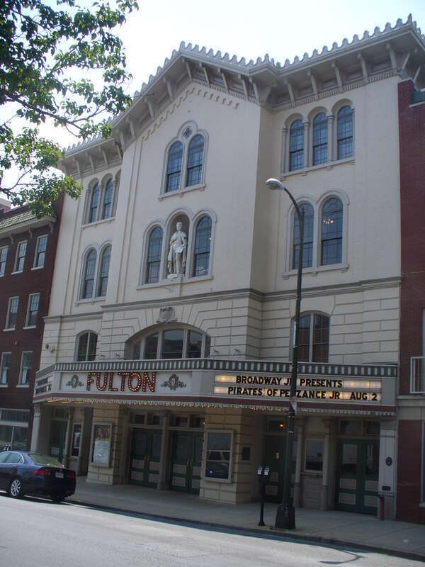 The Fulton Opera House on N. Prince Street in Lancaster, Pennsylvania.