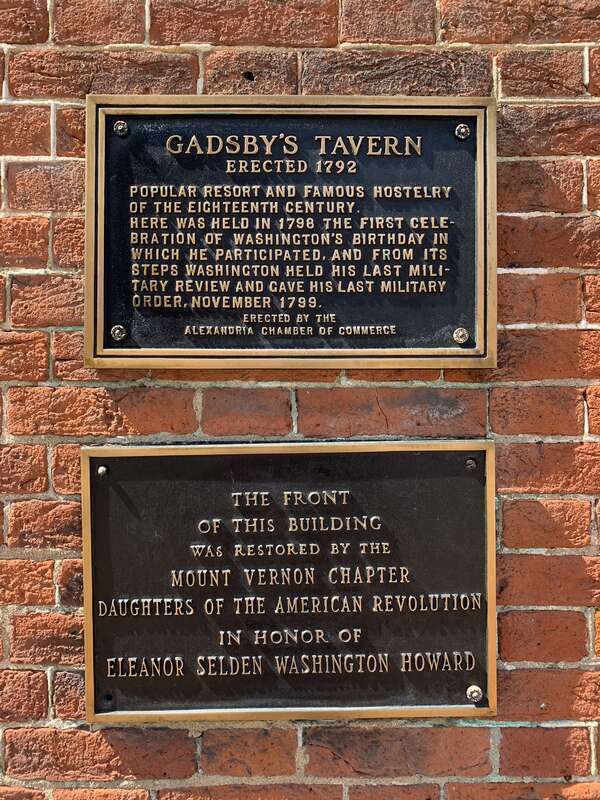 Gadsby's Tavern in Alexandria, Virginia.