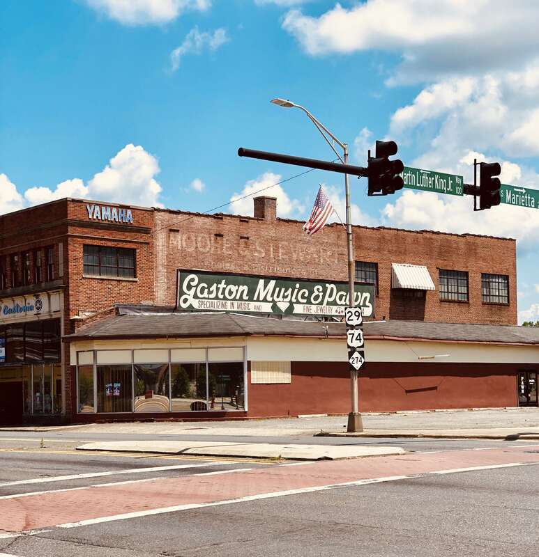 In the heart of Historical downtown Gastonia.