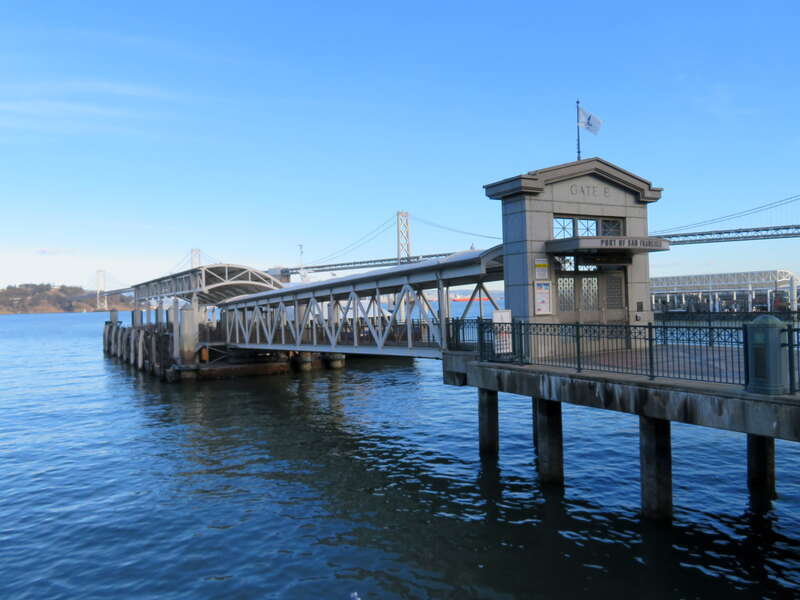 Gate E at the Ferry Building in December 2018