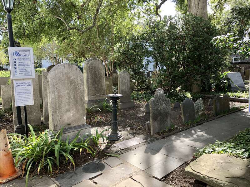 Graveyard, St. Michael's Episcopal Church, French Quarter, Charleston, SC