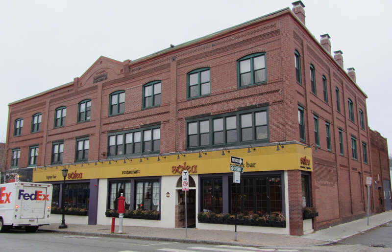 Historic Harrington Block in Waltham, Massachusetts