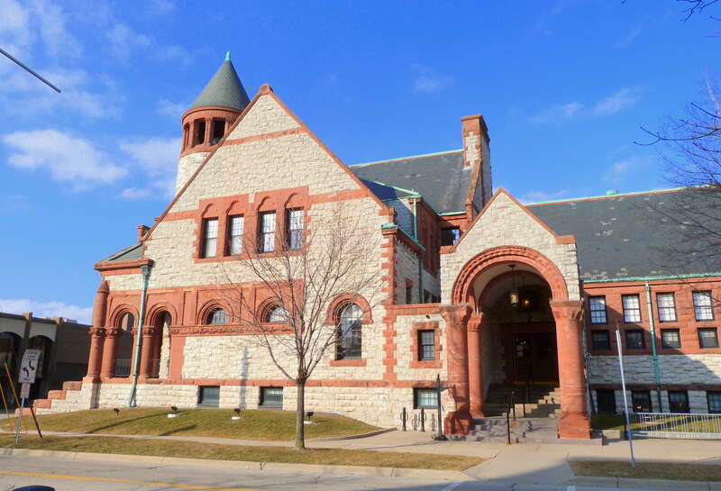 The historic Hoyt Library building (built 1890), located at 505 Janes Avenue in Saginaw, Michigan, United States, is listed as a contributing ("pivotal") resource in the Saginaw Central City Historic Residential District. The historic district is