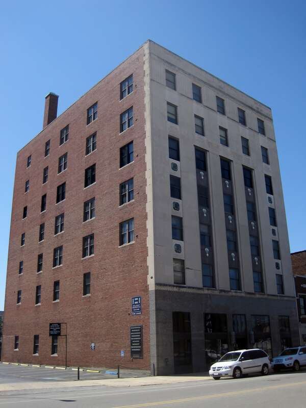The I&amp;M Building in South Bend, IN (1929). It is one of the few Art Deco buildings in South Bend. It was designed by Austin &amp; Shambleau for the Indiana &amp; Michigan Electric Company.
