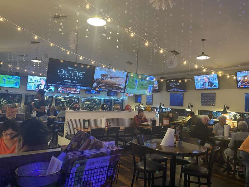 Inside the “Davenport Diner” restaurant in Davenport Florida