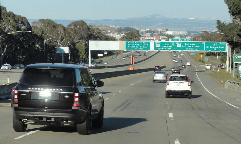 Eastbound on I-380.