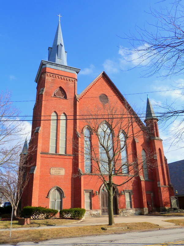 The historic Jefferson Avenue Methodist Church (built 1868), located at 306 South Jefferson Avenue in Saginaw, Michigan, United States, is listed as a contributing ("pivotal") resource in the Saginaw Central City Historic Residential District. The
