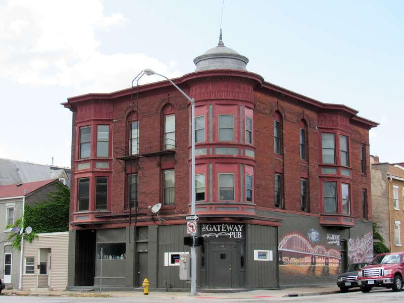 The John Mass Building in the West Third Street Historic District, Davenport, Iowa.