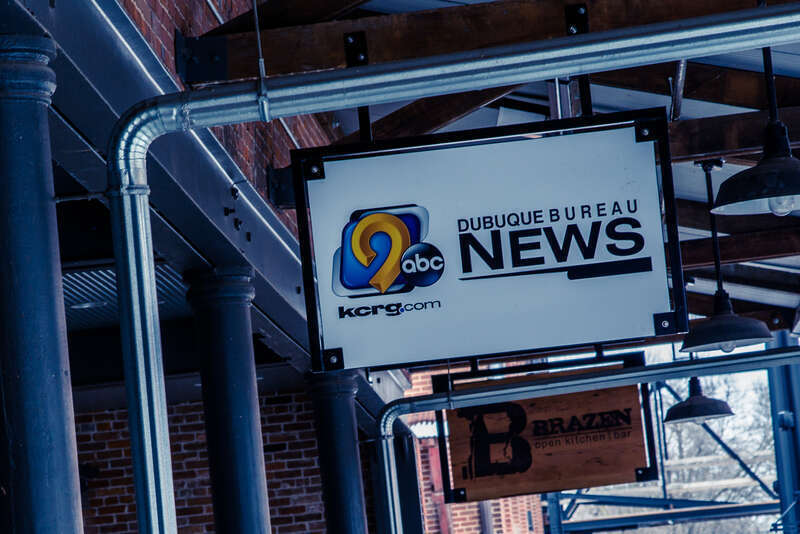 A local TV news station in Dubuque, Iowa.