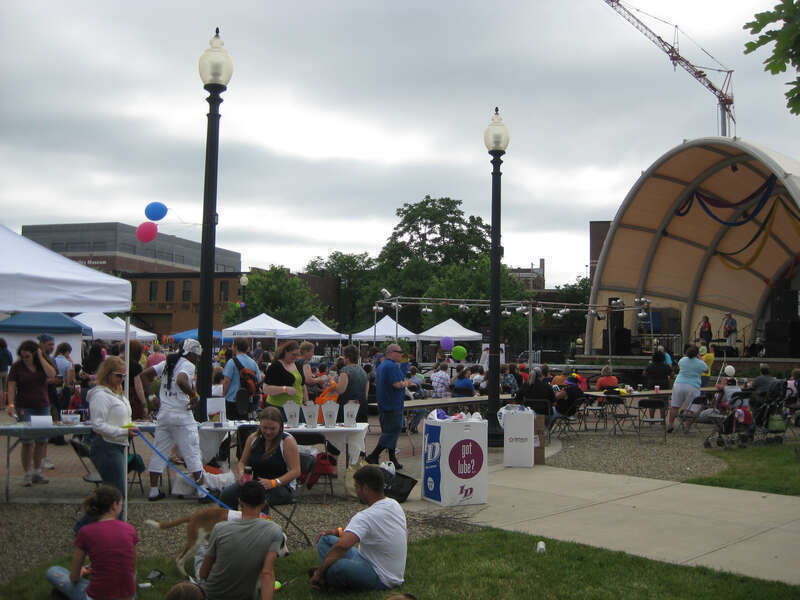 Kalamazoo Pride 2011 held on June 11 at the Arcadia Creek Festival Place