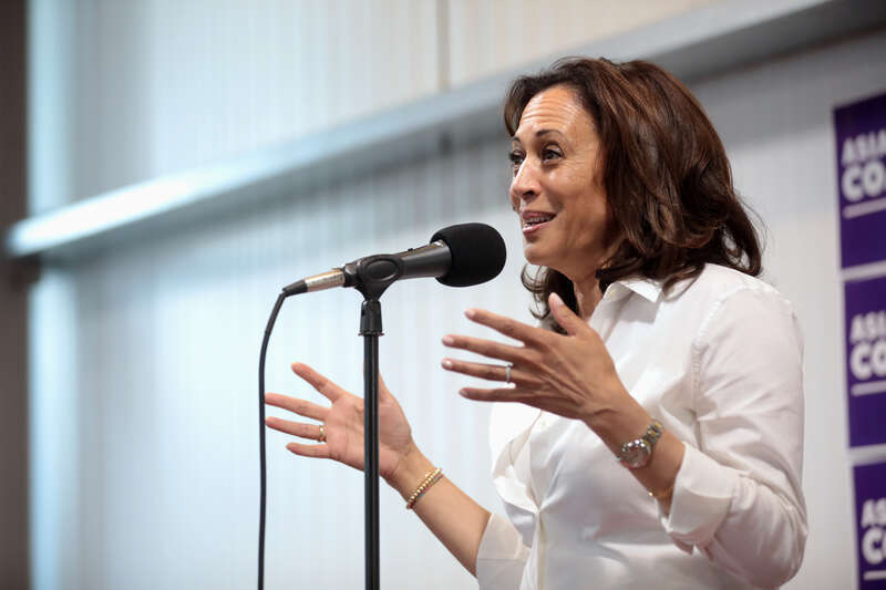 U.S. Senator Kamala Harris speaking with attendees at a fundraiser hosted by the Iowa Asian and Latino Coalition at Jasper Winery in Des Moines, Iowa.

Please attribute to Gage Skidmore if used elsewhere.