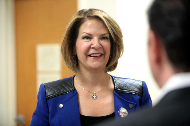Former State Senator Kelli Ward speaking at a U.S. Senate Republican primary candidate forum hosted by the Tempe Republican Women at the Pyle Recreation Center in Tempe, Arizona.

Please attribute to Gage Skidmore if used elsewhere.