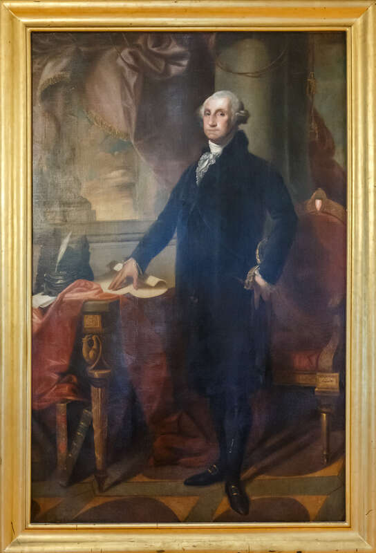 Lansdowne portrait of George Washington at Old Colony History Museum