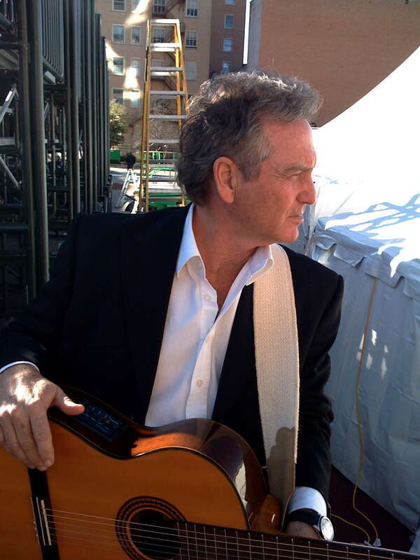Larry Gatlin at a political rally in Midland, TX