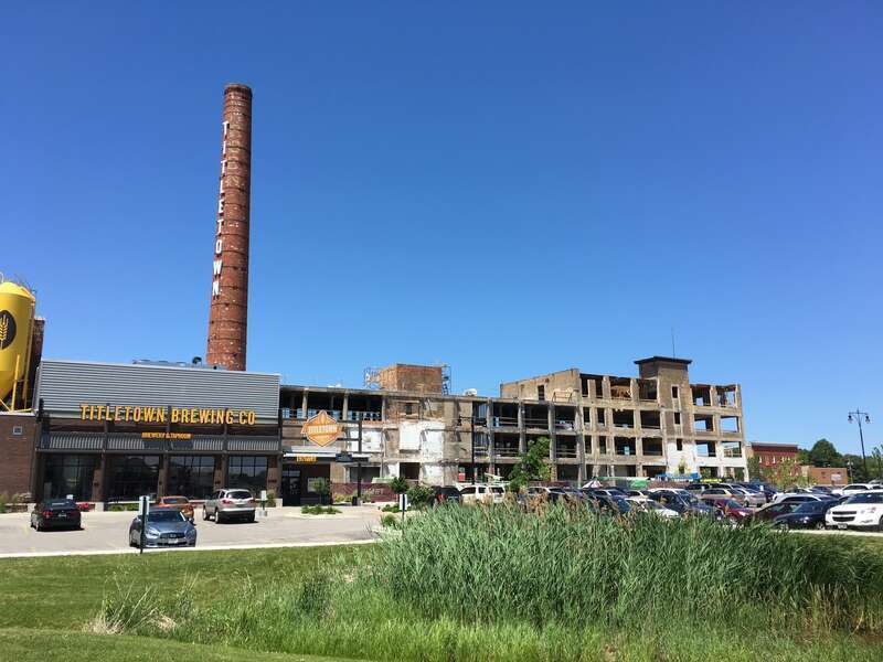 Continued renovations of the Larsen Canning factory adjacent to the Titletown Brewing Company in Green Bay, WI.