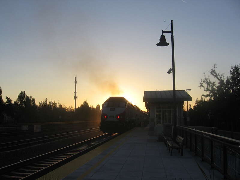 The Lawrence (Caltrain station) in Sunnyvale, California, USA.