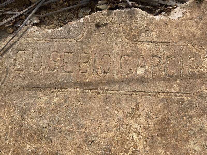 Presumed grave of Eusebio Garcia[1]