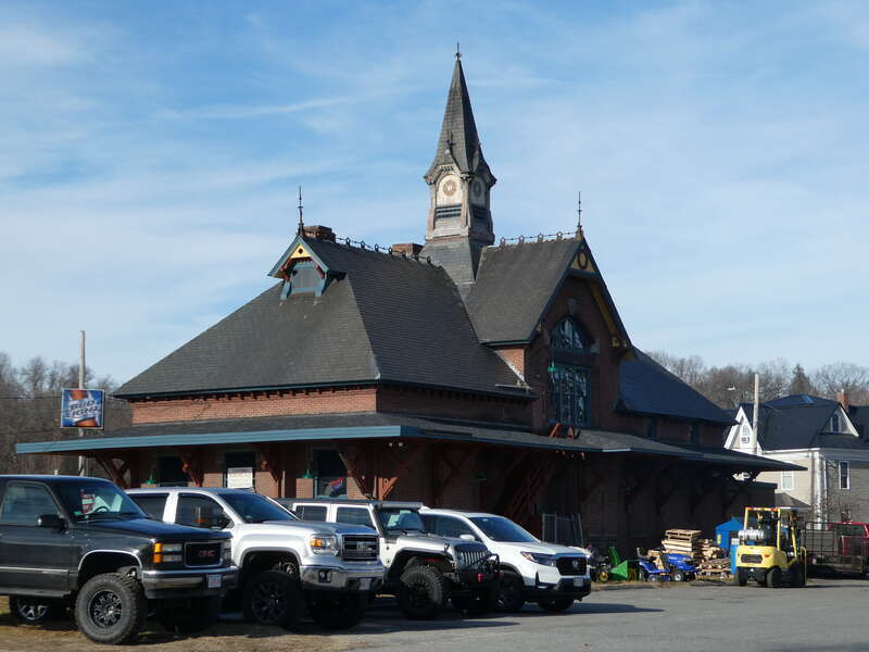 The former Leominster station in December 2023
