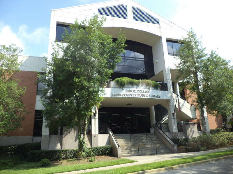 Leroy Collins Leon County Public Library from Park Ave, Tallahassee, Leon County, Florida