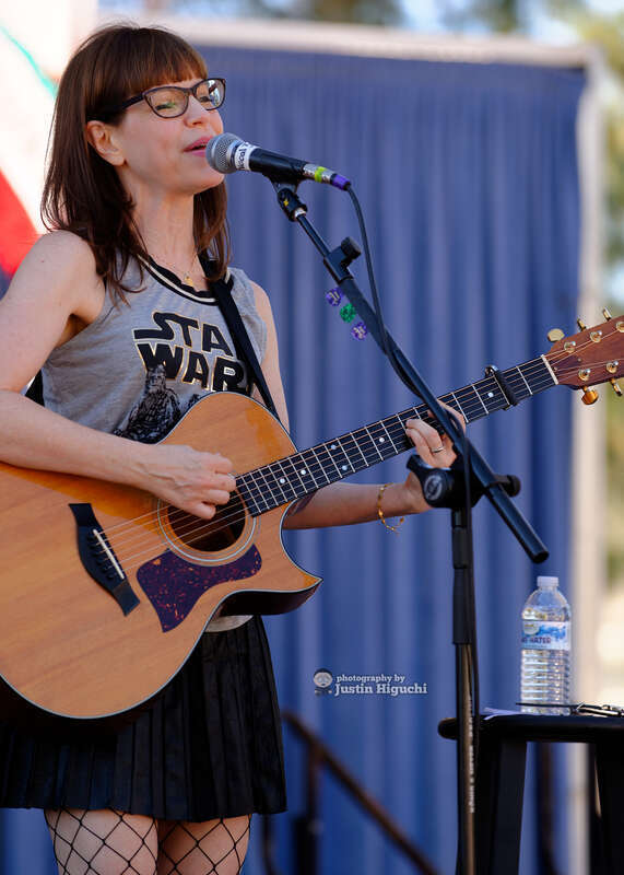 Lisa Loeb performing at "Spokes In The Oaks" in Thousand Oaks California on Saturday October 31st, 2015. This was the city's inaugural Open Street Festival. Brooke White opened for Lisa.