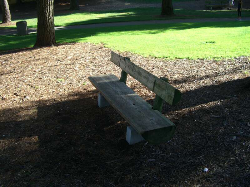 log bench