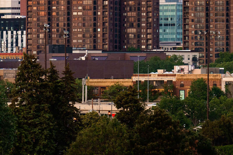 Buildings of Loring Park in Minneapolis, Minnesota.