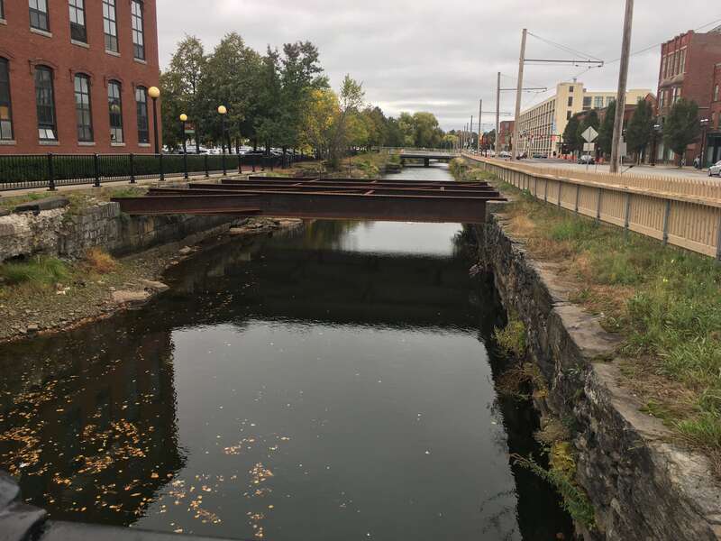 Canal outside the Market Mills complex