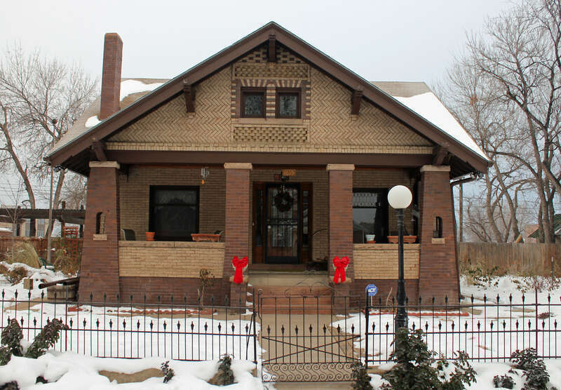 The M.J. Lavina Robidoux House, located at 1615 Galena Street in Aurora, Colorado. The property is listed on the National Register of Historic Places.