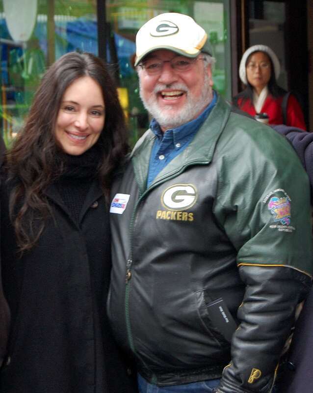 Madeleine Stowe and my friend Mike.