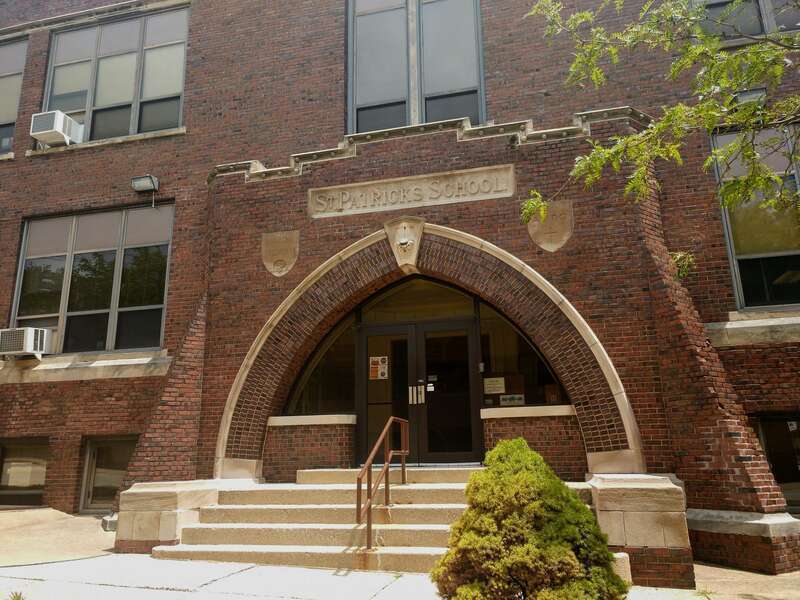 Main Entrance of St. Patrick School in Decatur