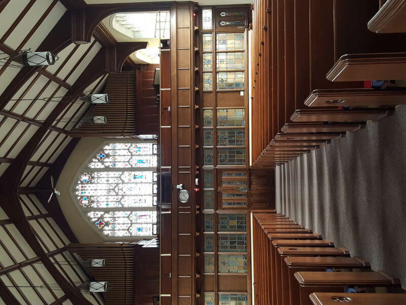 The main sanctuary looking towards the narthex
