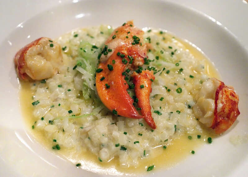 Jenny had the lobster at Ollie Irene and loved it.  Maine Lobster, butter-poached, with truffled herb potato risotto and melted cabbage