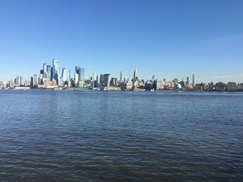 The Manhattan skyline seen from Hoboken