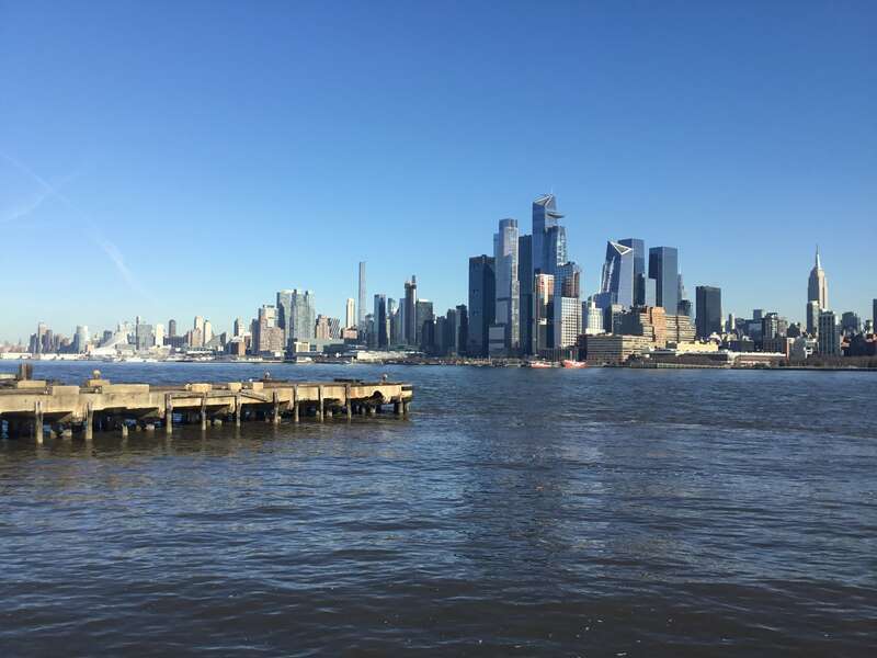 The Manhattan skyline seen from Hoboken