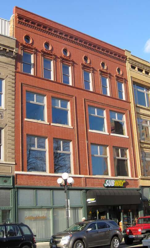 Marble-Thompson Building in the Bloomington Central Business District (1901).