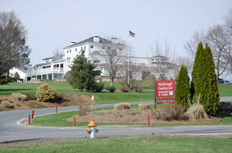 The Marlborough Country Club building in Marlborough, Massachusetts.