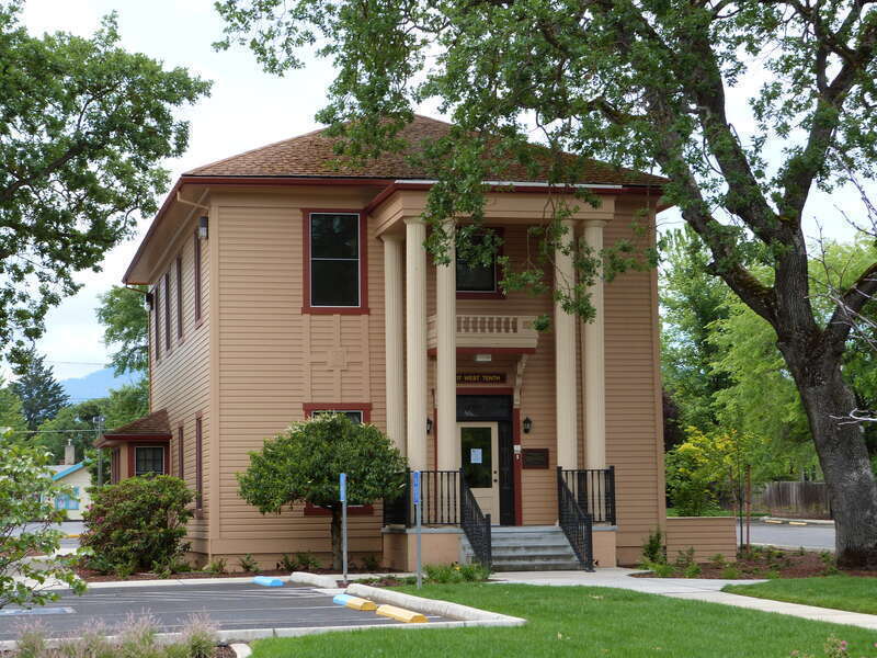 The historic Public School building (built 1884), located at 517 West 10th Street in Medford, Oregon, United States, is listed as a contributing resource in the South Oakdale Historic District. The historic district is listed on the US National